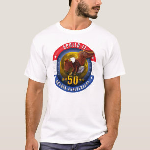 Apollo 11 50th Jubileum Patriotic Moon Eagle - T-shirt