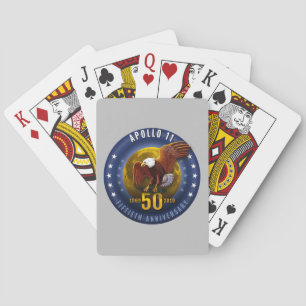 Apollo 11 50th Jubileum Starfield Moon Eagle - Pokerkaarten