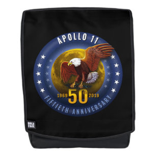 Apollo 11 50th Jubileum Starfield Moon Eagle - Rugtassen