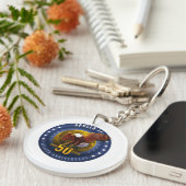 Apollo 11 50th Jubileum Starfield Moon Eagle - Sleutelhanger (Voorkant Rechts)