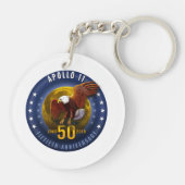 Apollo 11 50th Jubileum Starfield Moon Eagle - Sleutelhanger (Achterkant)