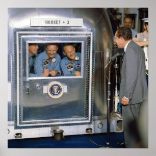 Apollo 11 bemanning in quarantaine poster