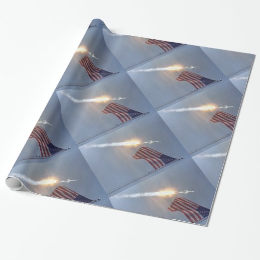 Apollo 11 cadeaupapier (Uitgerold)