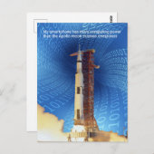 Apollo 11 computerkracht briefkaart (Voorkant / Achterkant)