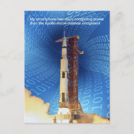 Apollo 11 computerkracht briefkaart