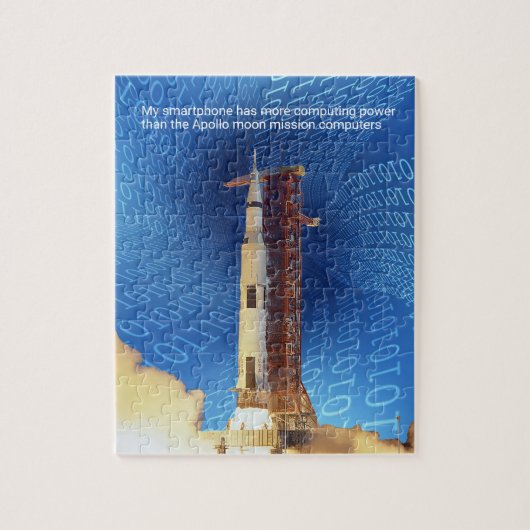 Apollo 11 computerkracht legpuzzel (Verticaal)