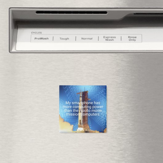 Apollo 11 computerkracht magneet (Insitu (Vaatwasser))