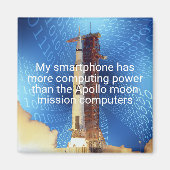 Apollo 11 computerkracht magneet (Voorkant)