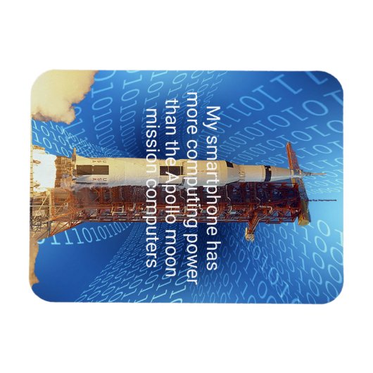 Apollo 11 computerkracht magneet (Horizontaal)