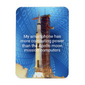 Apollo 11 computerkracht magneet (Verticaal)