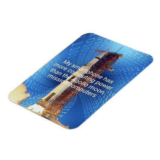 Apollo 11 computerkracht magneet (Linkerzijde)