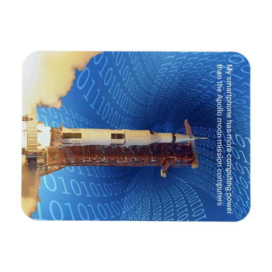 Apollo 11 computerkracht magneet (Horizontaal)