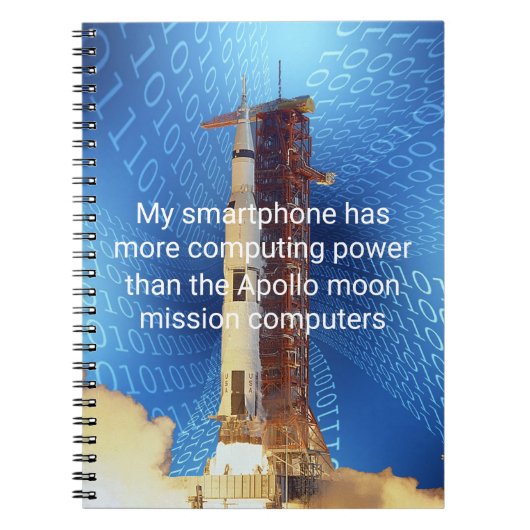 Apollo 11 computerkracht notitieboek (Voorkant)