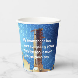 Apollo 11 computerkracht papieren bekers