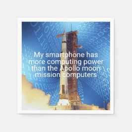 Apollo 11 computerkracht servet