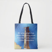 Apollo 11 computerkracht tote bag (Voorkant)