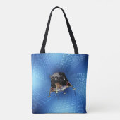 Apollo 11 computerkracht tote bag (Achterkant)