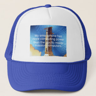 Apollo 11 computerkracht trucker pet