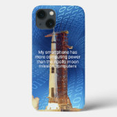 Apollo 11 Computing Power Hoesje-Mate iPhone Case (Achterkant)