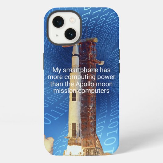 Apollo 11 Computing Power Hoesje-Mate iPhone Case Hoesje (Achterkant)
