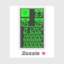 Apollo 11 DSKY Display, alarmcode 1202