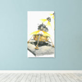 Apollo 11 Eagle-module die uit de maan gaat Canvas Afdruk (Insitu (Houten vloer))