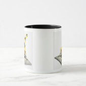 Apollo 11 Eagle-module die uit de maan gaat Mok (Midden)