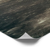 Apollo 11 Foto van de Aarde boven de maan Poster (Hoek)
