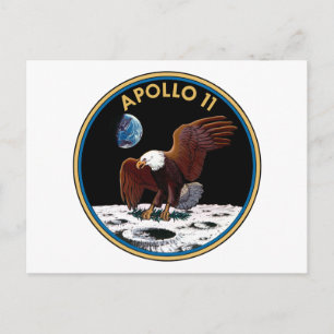Apollo 11 insigne briefkaart