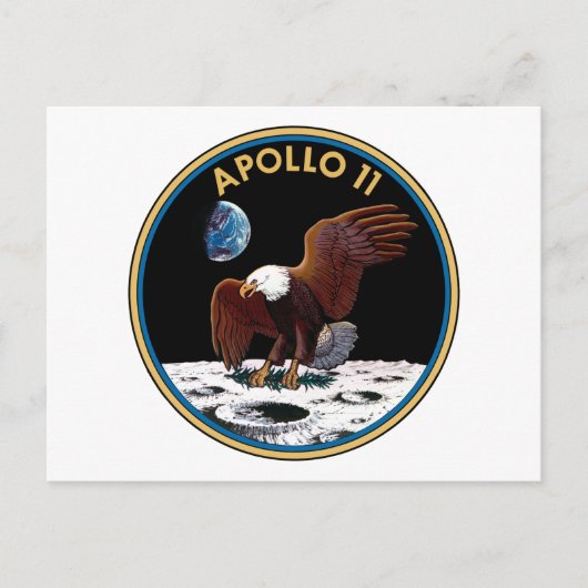 Apollo 11 insigne briefkaart (Voorkant)