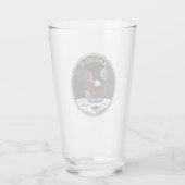 Apollo 11-insigne glas (Achterkant)