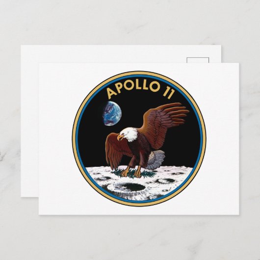 Apollo 11 insignia briefkaart (Voorkant / Achterkant)