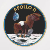 Apollo 11 insignia labels (Design 1)