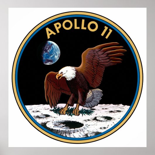 Apollo 11 insignia poster (Voorkant)