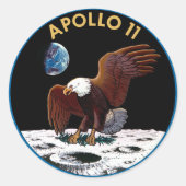 Apollo 11 insignia ronde sticker (Voorkant)