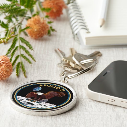 Apollo 11 insignia sleutelhanger (Zijkant)