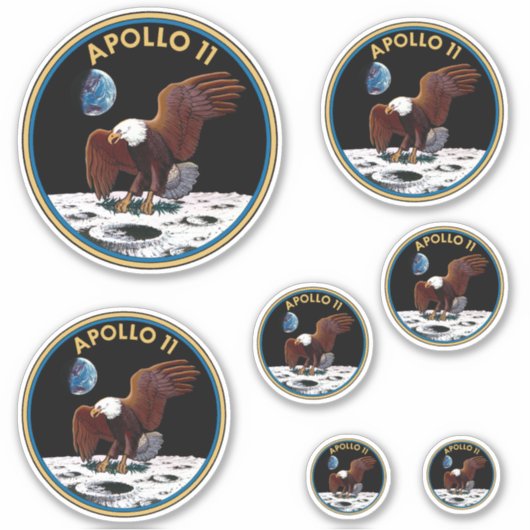 Apollo 11 insignia Sticker Pack (Voorkant)