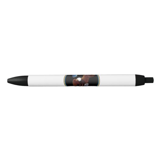 Apollo 11 insignia zwarte inkt pen (Voorkant)