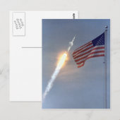 Apollo 11 lanceerkaart briefkaart (Voorkant / Achterkant)
