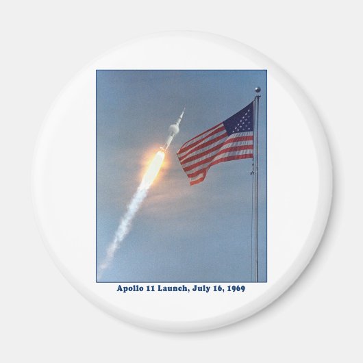 Apollo 11 Lancering 16 juli 1969 Magneet (Voorkant)