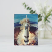 Apollo 11 lancering briefkaart (Staand voorkant)