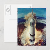 Apollo 11 lancering briefkaart (Voorkant / Achterkant)
