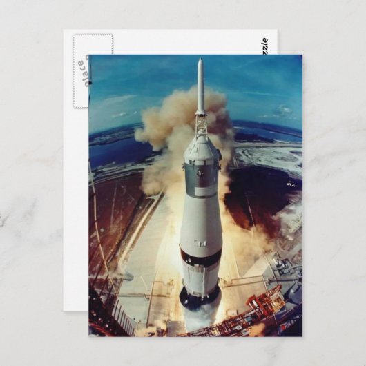 Apollo 11 lancering briefkaart (Voorkant / Achterkant)