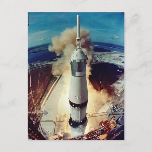 Apollo 11 lancering briefkaart (Voorkant)