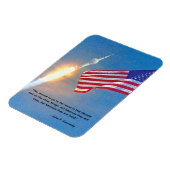 Apollo 11 lancering met Amerikaanse vlag Magneet (Linkerzijde)