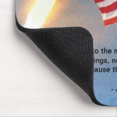 Apollo 11 lancering met Amerikaanse vlag Muismat (Hoek)