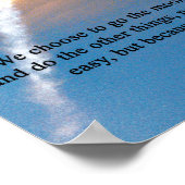 Apollo 11 lancering met Amerikaanse vlag Poster (Hoek)