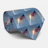 Apollo 11 lancering, met vlag, NASA Stropdas (Opgerold)