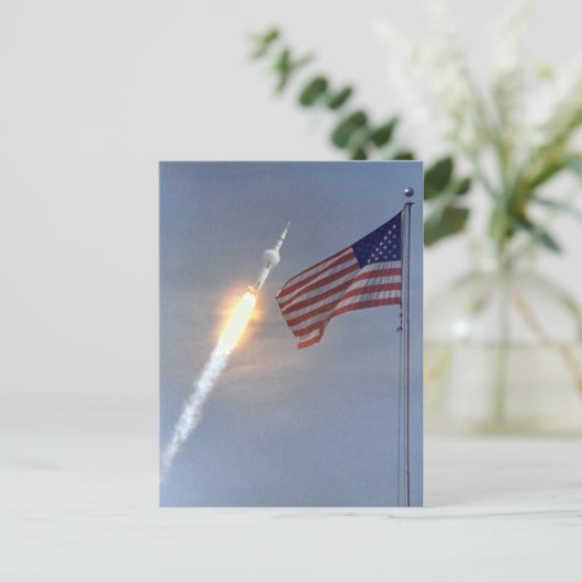Apollo 11 Launch Briefkaart (Staand voorkant)