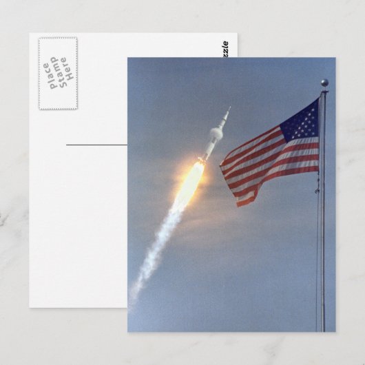 Apollo 11 Launch Briefkaart (Voorkant / Achterkant)